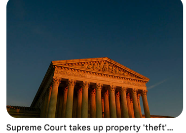 Did the supreme court take property rights in their recent ruling