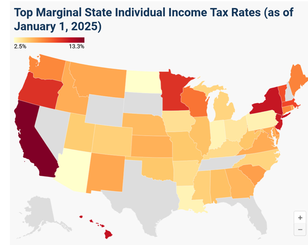 high tax states are losing residents and leading to lower real estate prices